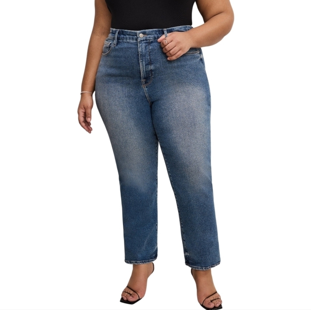 Good American Good Legs Crop Sculpting High Rise Stretch Casual Size 20 NEW